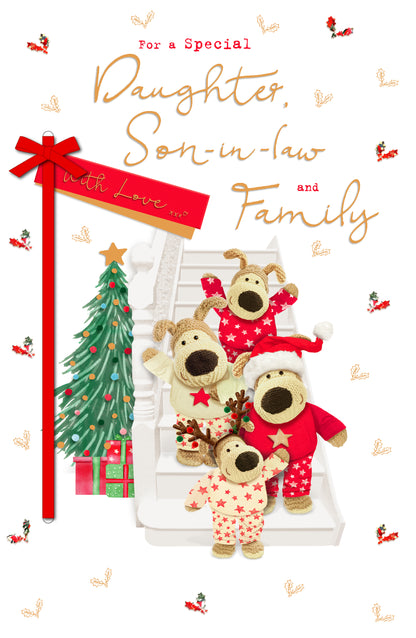 Boofle Daughter, Son-In-Law & Family Christmas Greeting Card