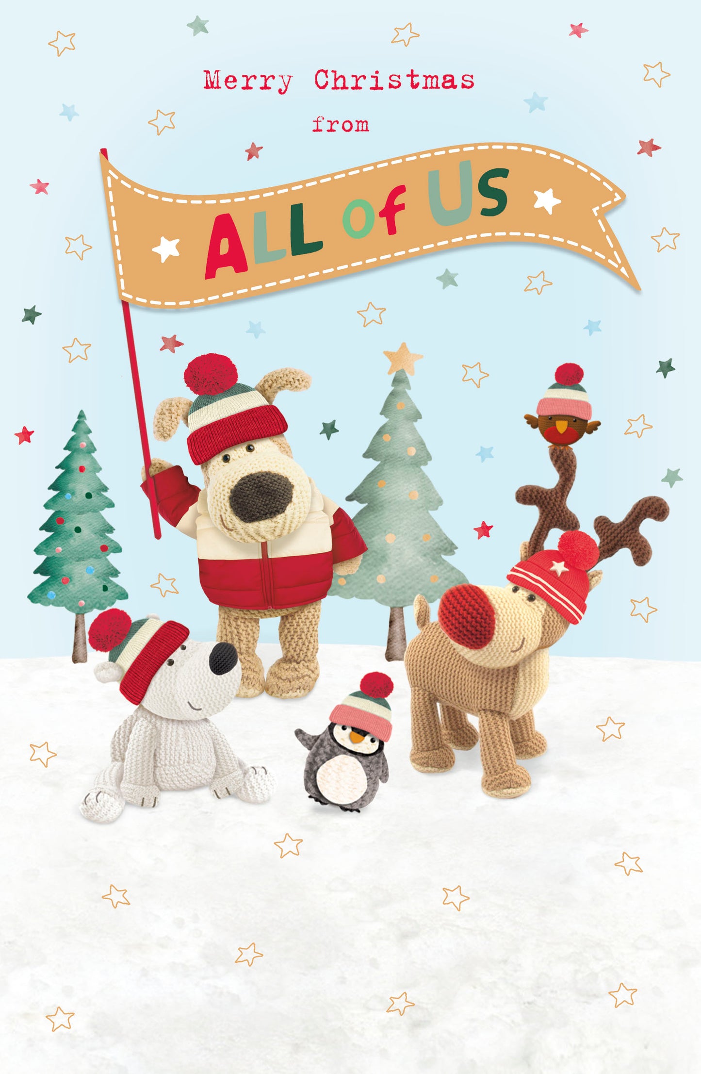 Boofle Merry Christmas From All Of Us Christmas Greeting Card