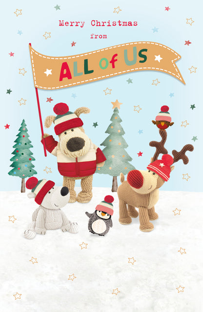 Boofle Merry Christmas From All Of Us Christmas Greeting Card