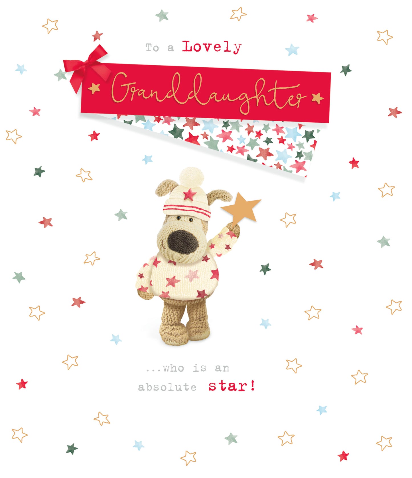 Boofle To A Lovely Granddaughter Christmas Greeting Card