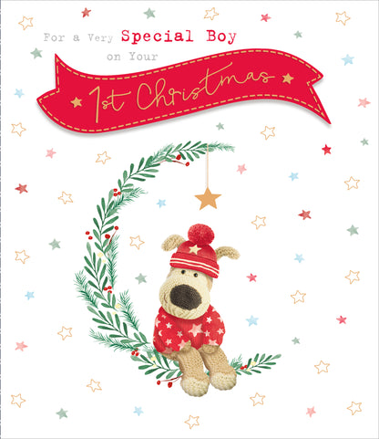 Boofle Very Special Boy On Your 1st Christmas Greeting Card