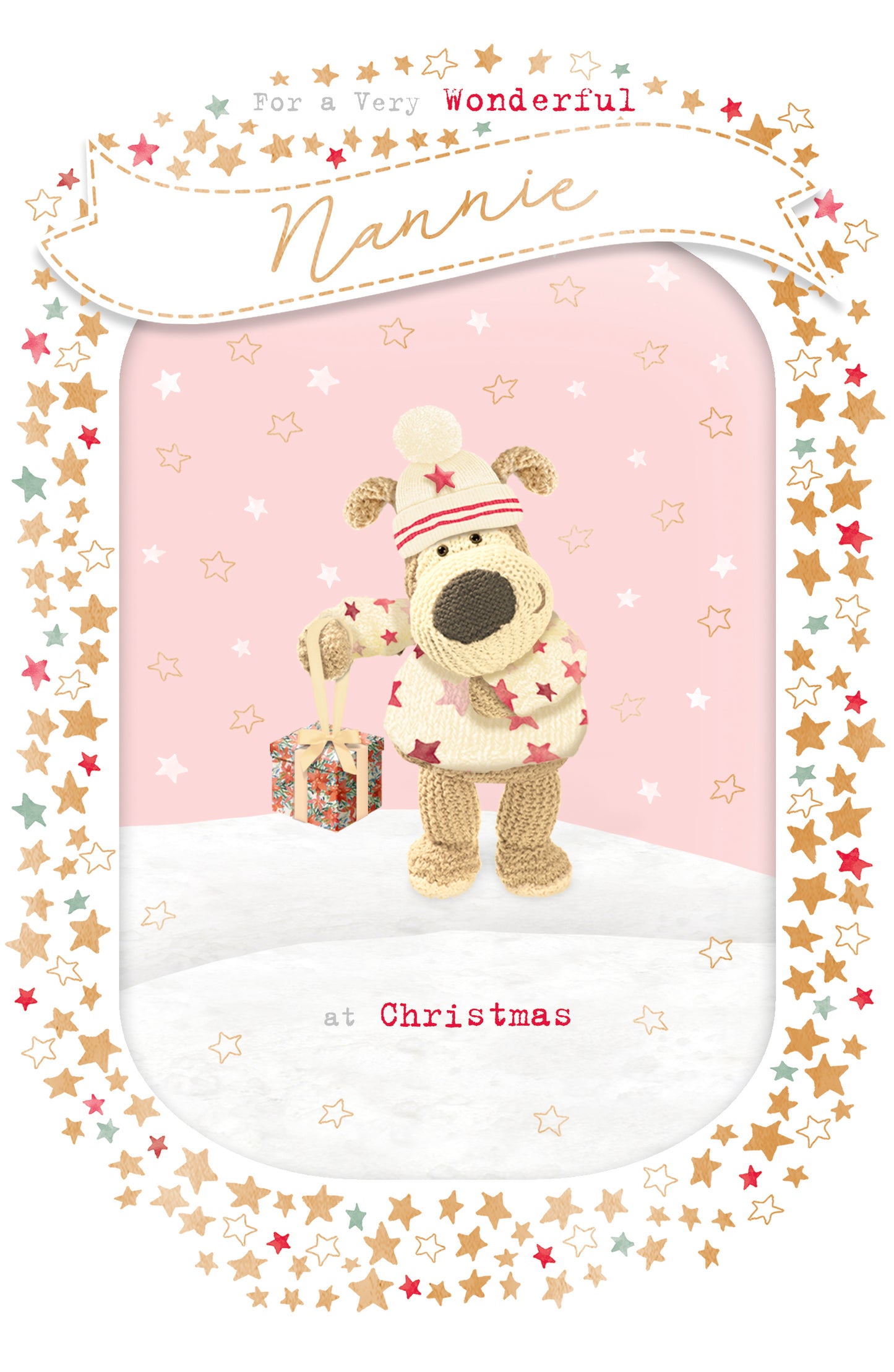 Boofle Very Wonderful Nannie Christmas Greeting Card