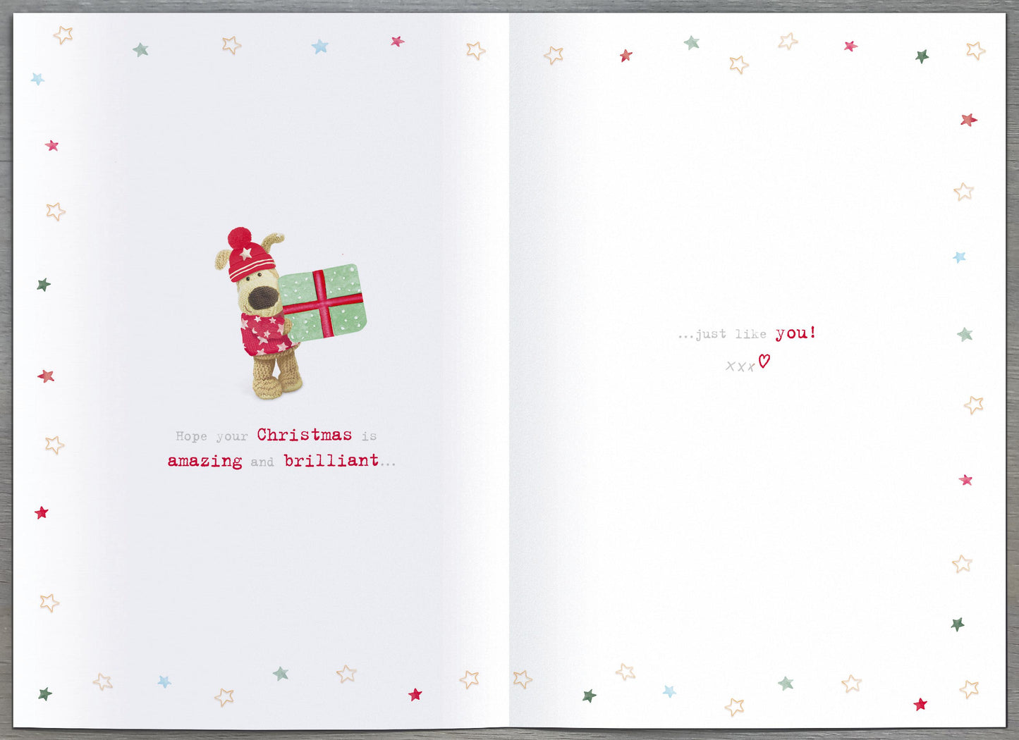 Boofle A Special Son Embellished Christmas Greeting Card