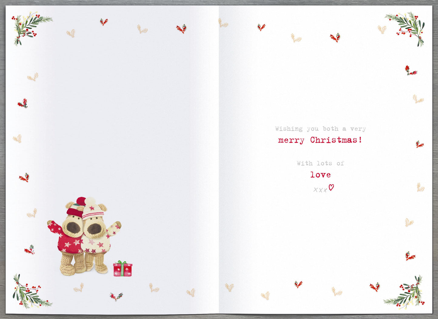 Boofle Son & Daughter-In-Law Embellished Christmas Greeting Card