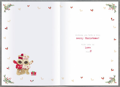 Boofle Son & Daughter-In-Law Embellished Christmas Greeting Card