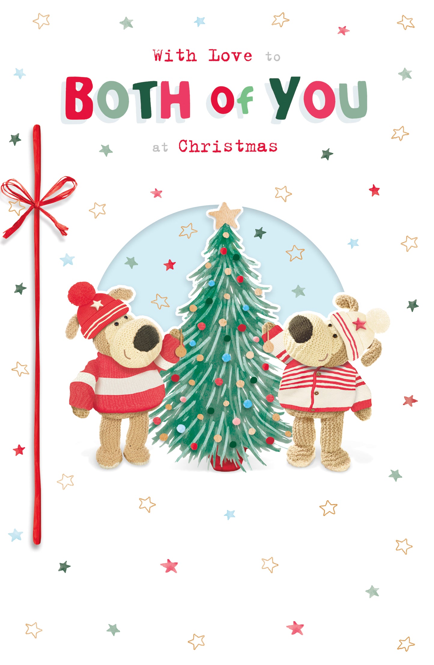 Boofle Love To Both Of You Embellished Christmas Greeting Card