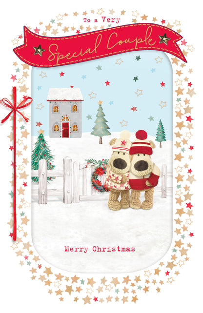 Boofle Very Special Couple Embellished Christmas Greeting Card
