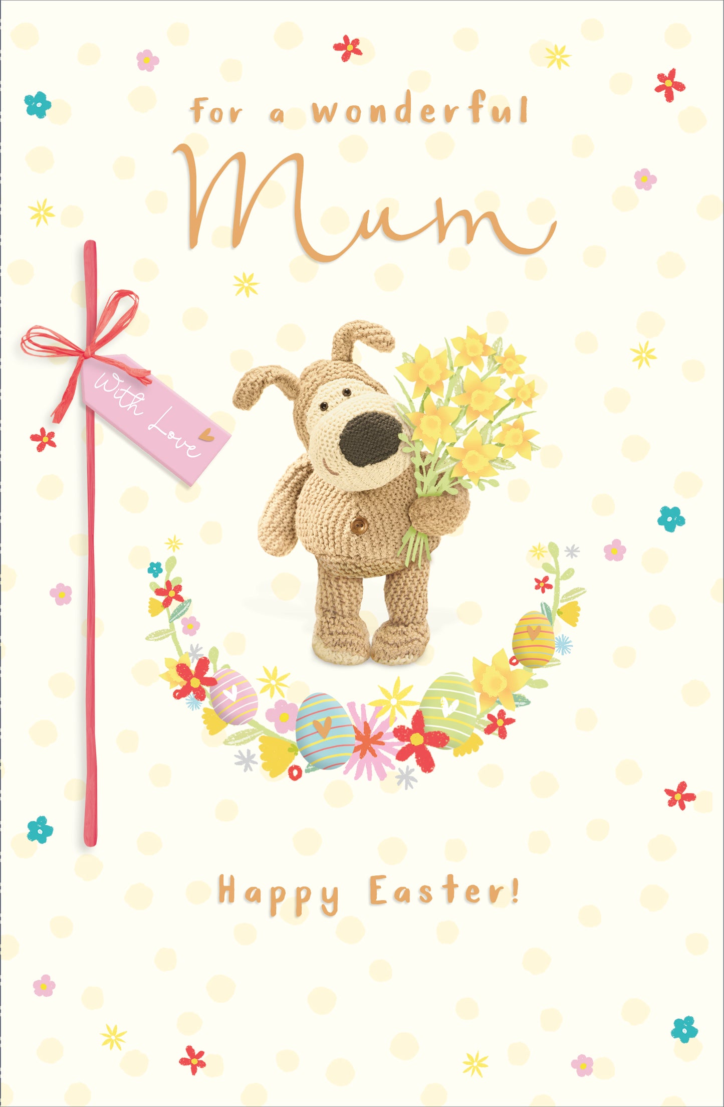 Boofle Mum Happy Easter Daffodil Blooms Easter Card Cute Greeting Card