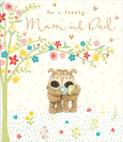 Boofle Lovely Mum & Dad Egg-citing Parents Easter Card Cute Greeting Card