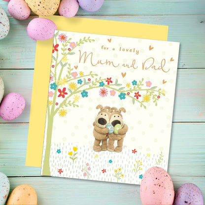 Boofle Lovely Mum & Dad Egg-citing Parents Easter Card Cute Greeting Card
