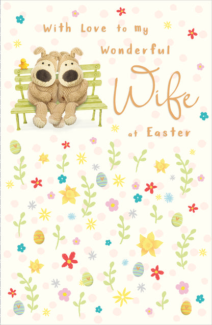 Boofle Wonderful Wife Lovey-Dovey Boofle Easter Card Cute Greeting Card