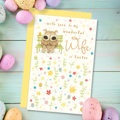 Boofle Wonderful Wife Lovey-Dovey Boofle Easter Card Cute Greeting Card