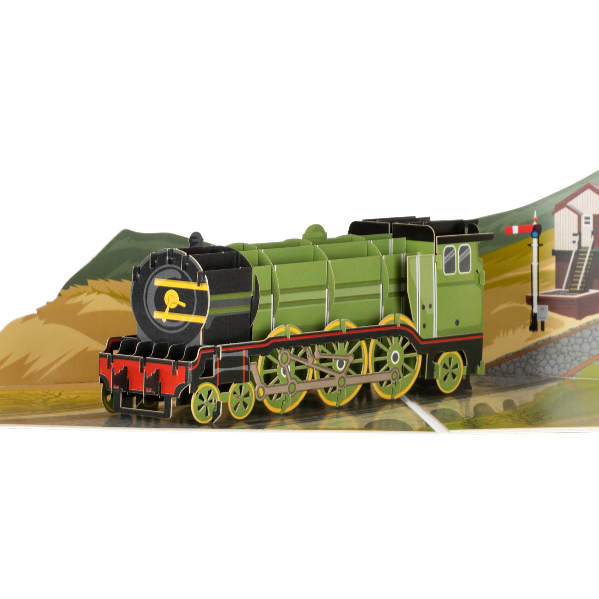 Vintage Steam Train Any Occasion 3D Pop Up Greeting Card
