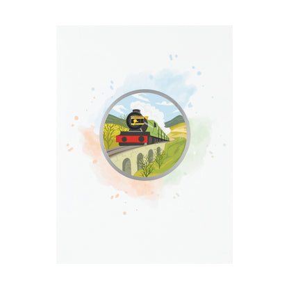 Vintage Steam Train Any Occasion 3D Pop Up Greeting Card
