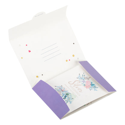 Silver Wedding 25 Years Anniversary 3D Pop Up Greeting Card