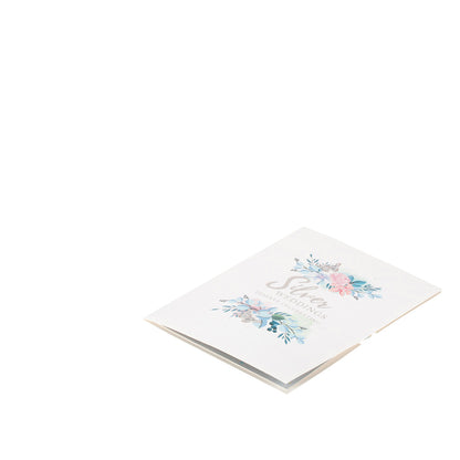 Silver Wedding 25 Years Anniversary 3D Pop Up Greeting Card