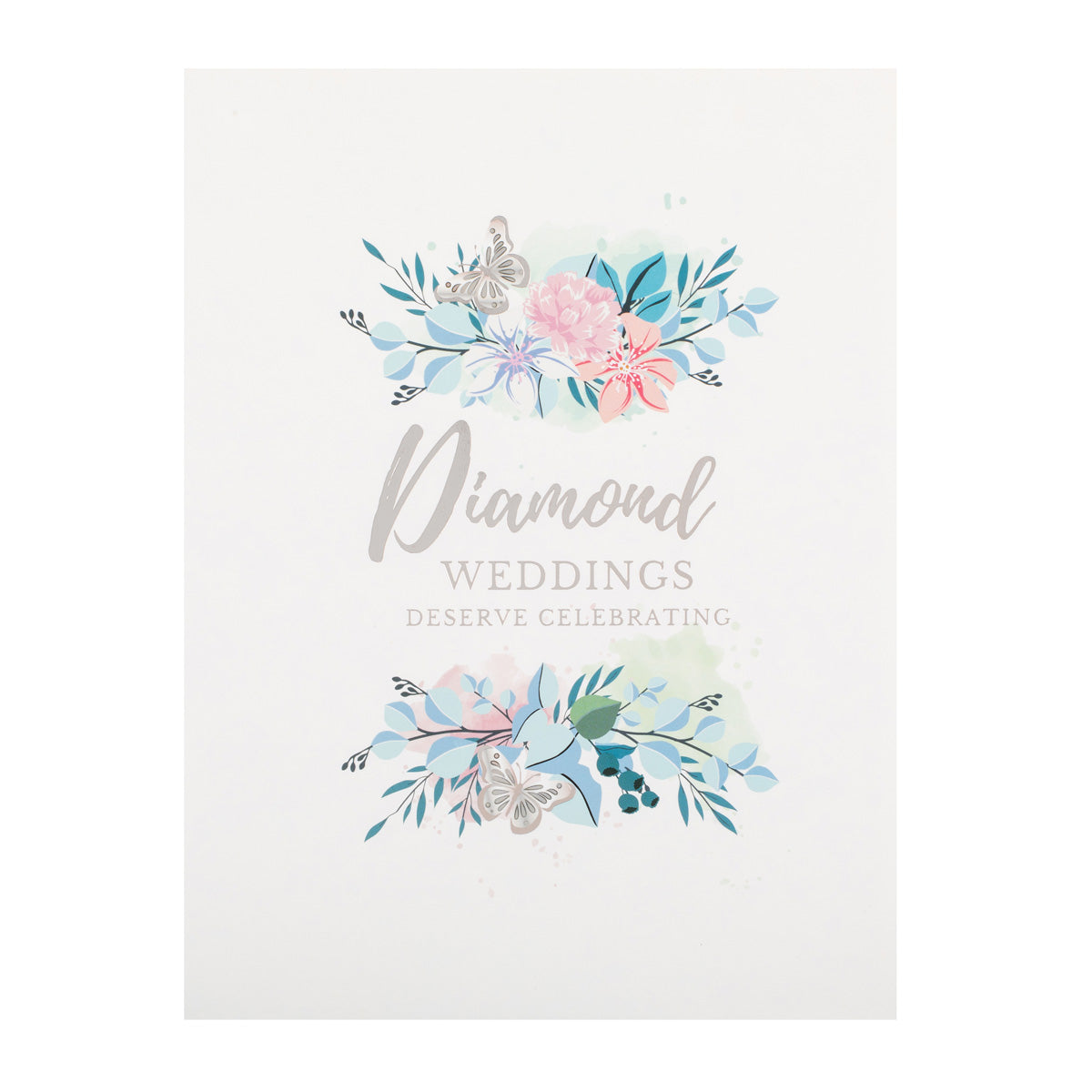 Diamond Wedding 60 Years Anniversary 3D Pop Up Greeting Card
