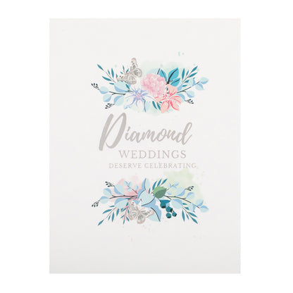 Diamond Wedding 60 Years Anniversary 3D Pop Up Greeting Card