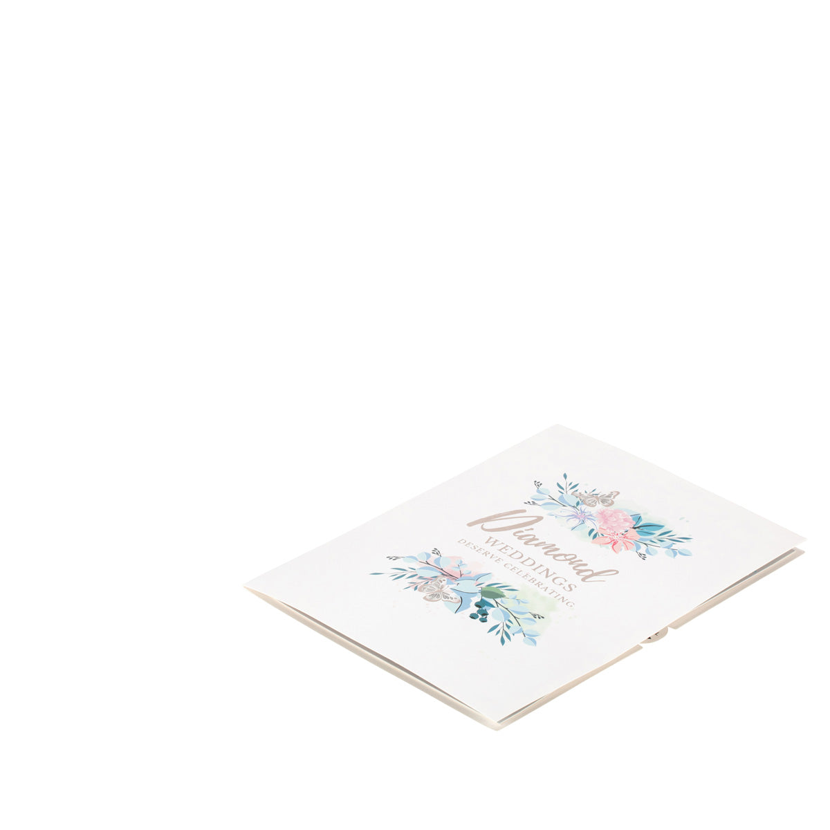 Diamond Wedding 60 Years Anniversary 3D Pop Up Greeting Card