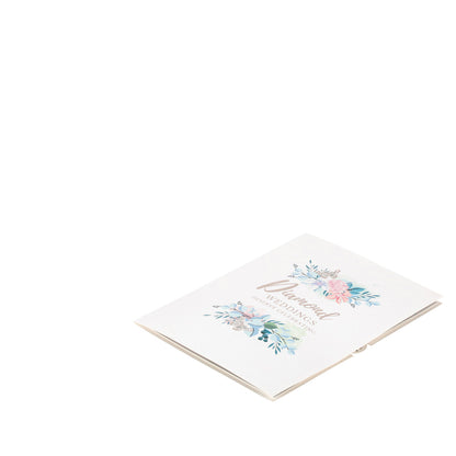 Diamond Wedding 60 Years Anniversary 3D Pop Up Greeting Card