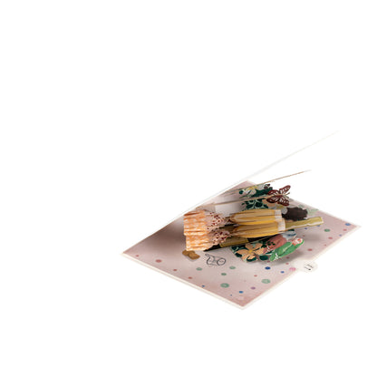 Ruby Wedding 40 Years Anniversary 3D Pop Up Greeting Card