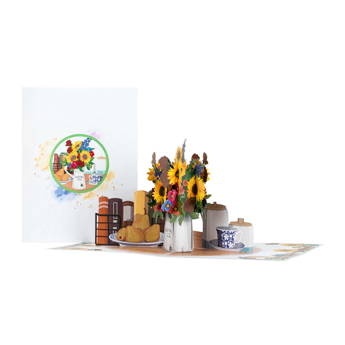 Colourful Floral Sunflowers Any Occasion 3D Pop Up Greeting Card