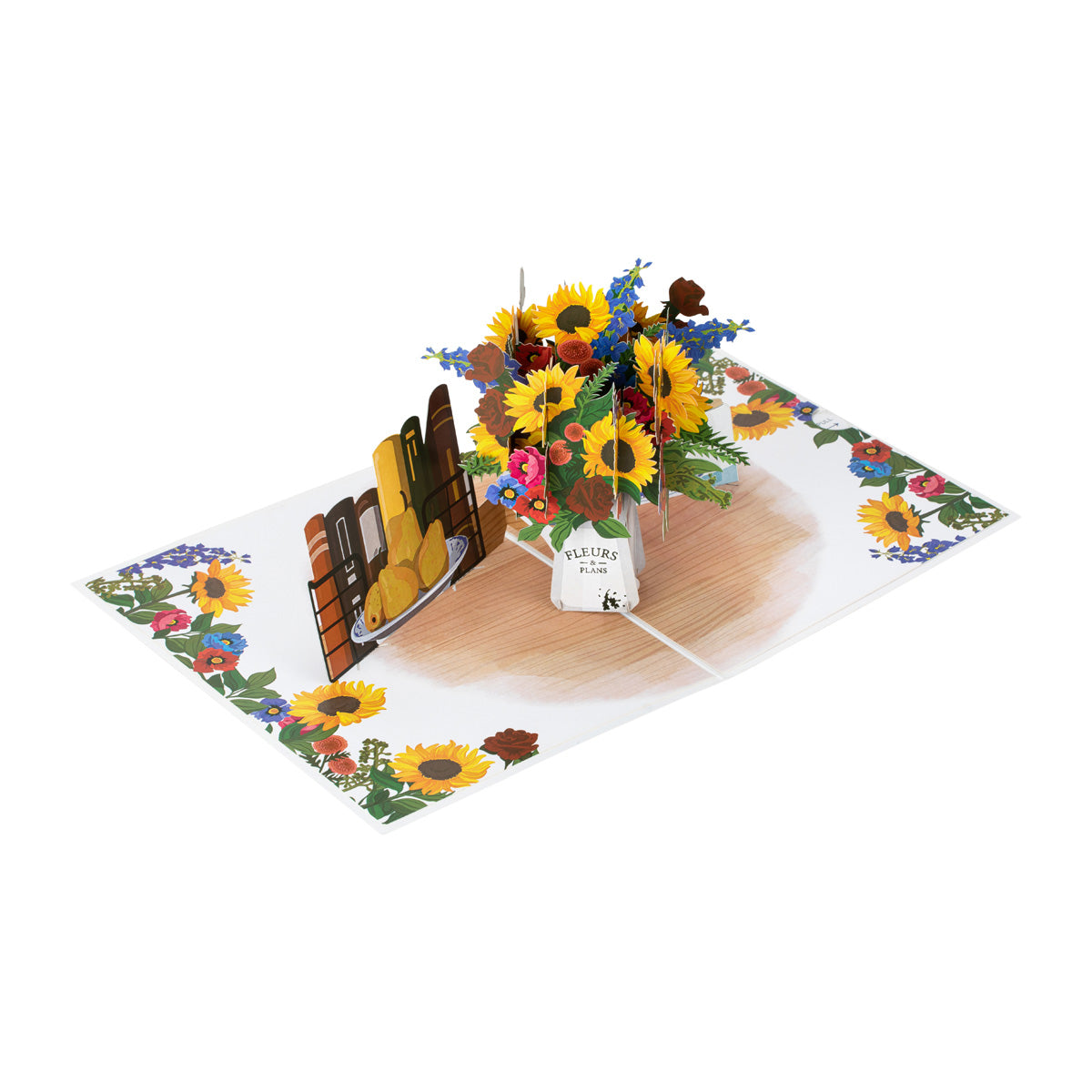 Colourful Floral Sunflowers Any Occasion 3D Pop Up Greeting Card