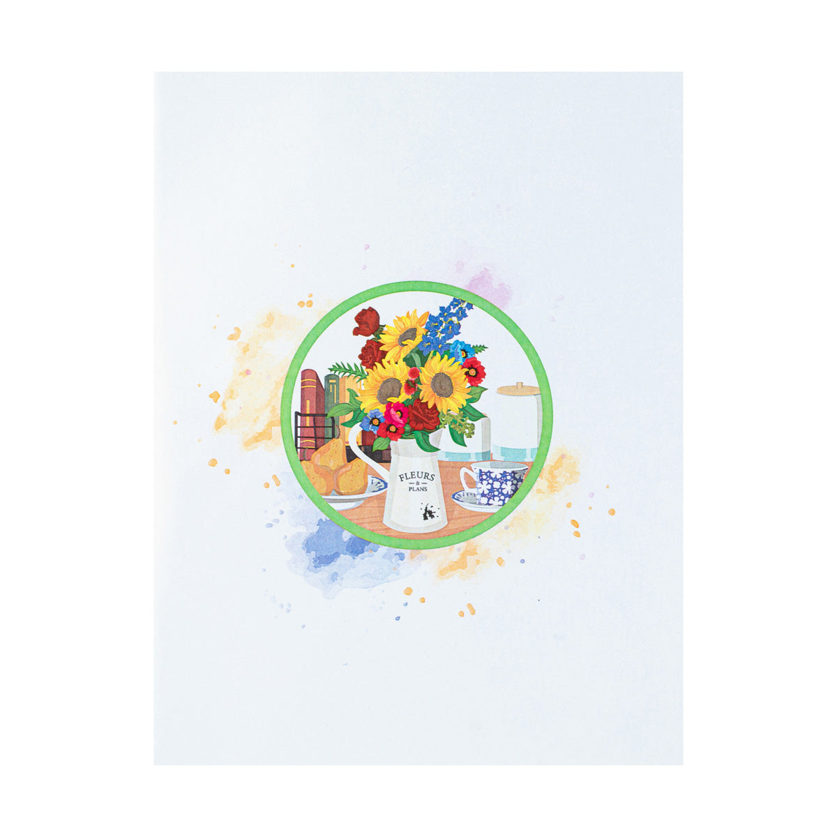 Colourful Floral Sunflowers Any Occasion 3D Pop Up Greeting Card