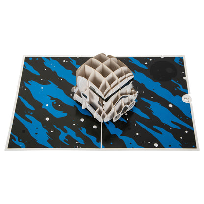 Star Wars Imperial Stormtrooper Helmet  3D Pop Up Greeting Card