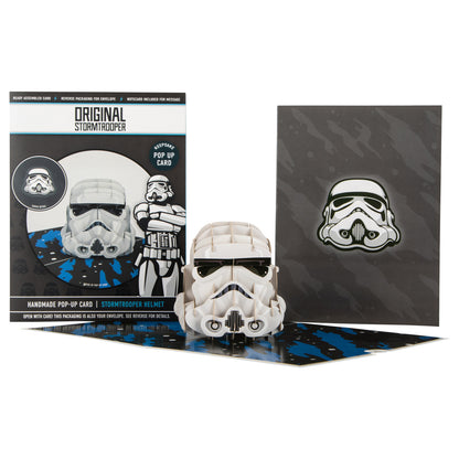 Star Wars Imperial Stormtrooper Helmet  3D Pop Up Greeting Card