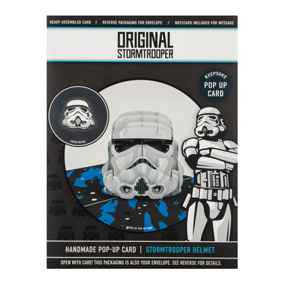 Star Wars Imperial Stormtrooper Helmet  3D Pop Up Greeting Card