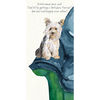 Yorkshire Terrier Happy Ever After Little Dog Laughed Greeting Card