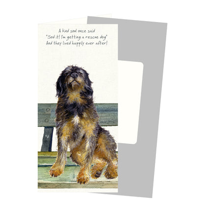 Rescue Dog Happily Ever After Little Dog Laughed Greeting Card