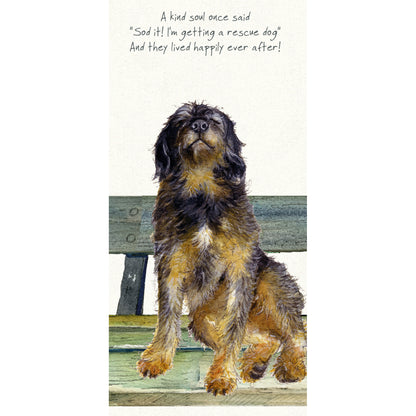 Rescue Dog Happily Ever After Little Dog Laughed Greeting Card