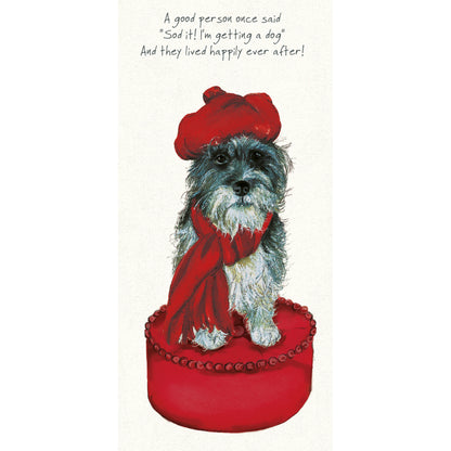 Scruffy Dog Happily Ever After Little Dog Laughed Greeting Card