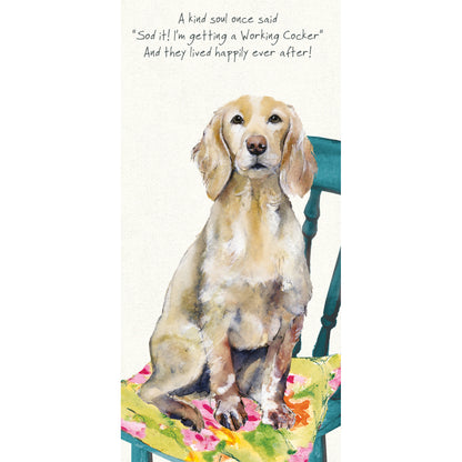 Working Cocker Happily Ever After Little Dog Laughed Greeting Card