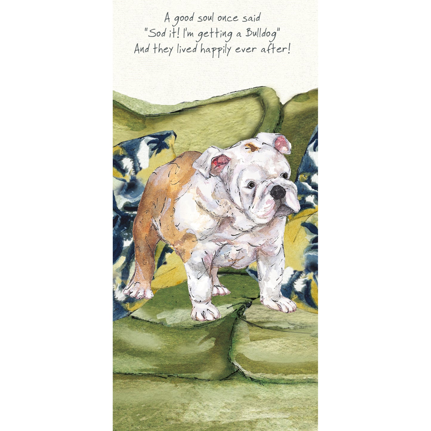 British Bulldog Happily Ever After Little Dog Laughed Greeting Card