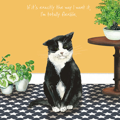Flexible Moggie Little Dog Laughed Greeting Card