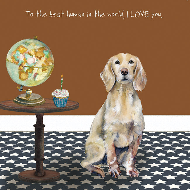 Working Cocker Love Little Dog Laughed Greeting Card