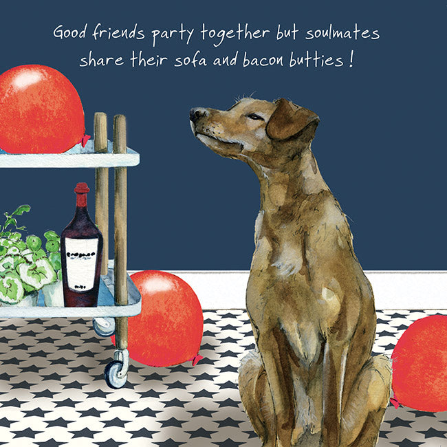 Pondenco Lurcher Soulmate Little Dog Laughed Birthday Card