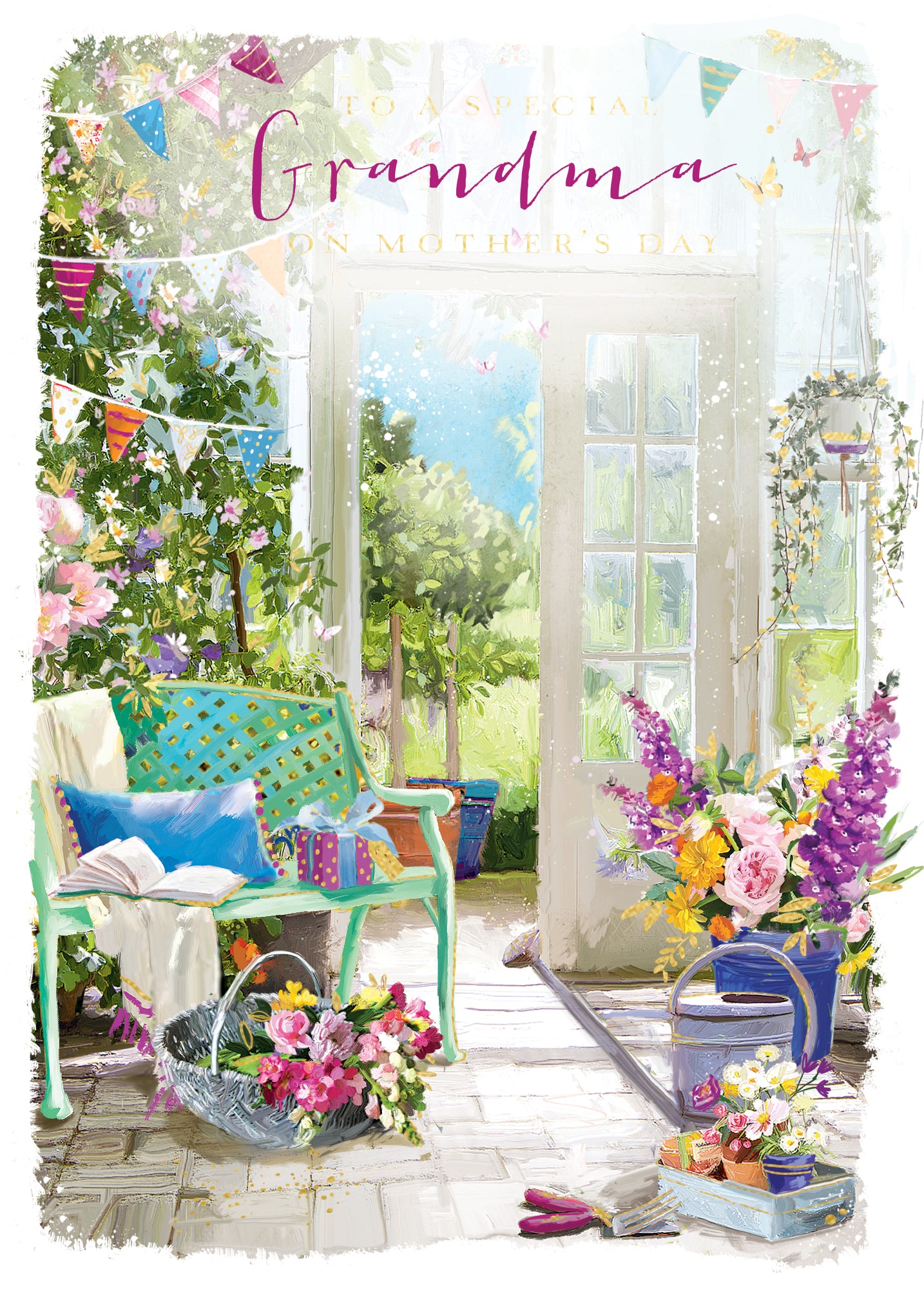 To A Special Grandma Green Thumb Paradise Traditional Mother's Day Greeting Card