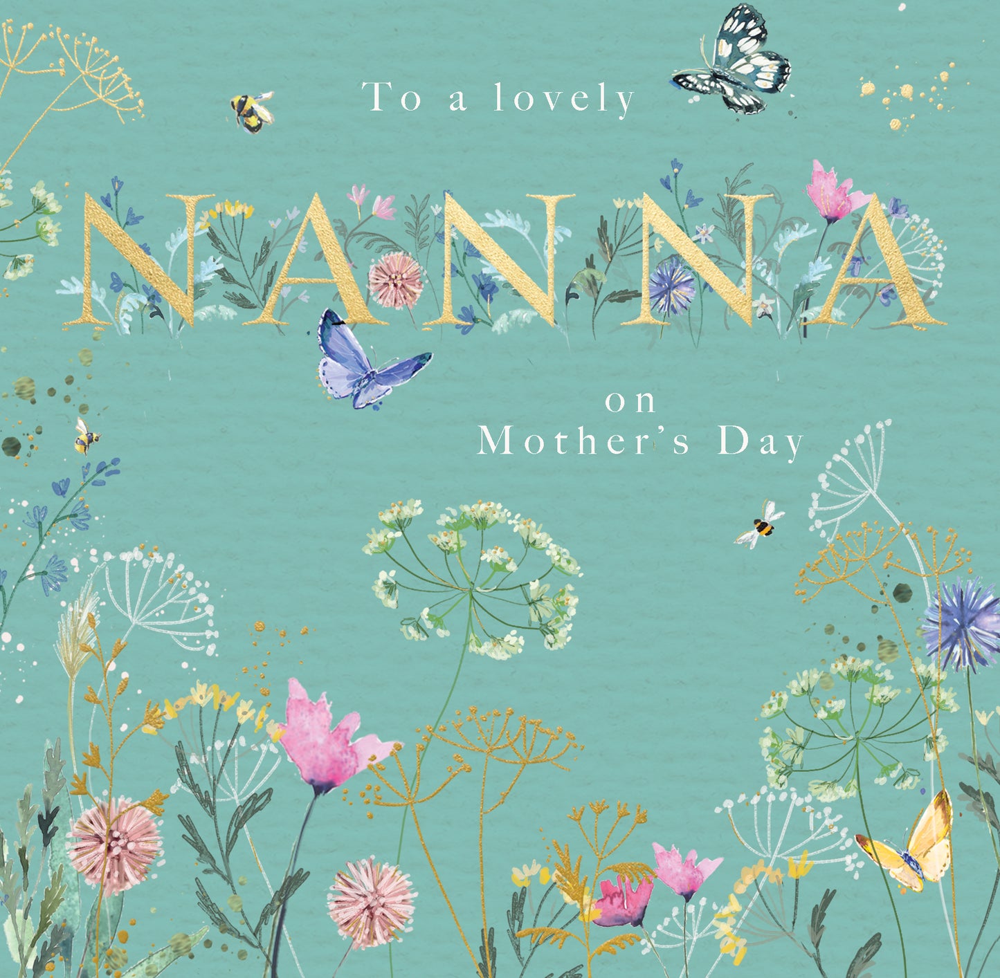 To A Lovely Nanna Nan's Nature Wonderland Artistic Mother's Day Greeting Card