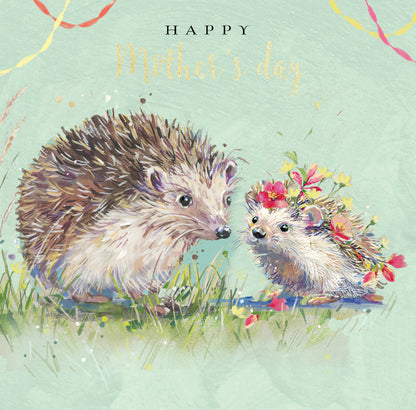 Happy Mother's Day Hedge-Hug-Tastic Mother's Day Hand-Finished Greeting Card