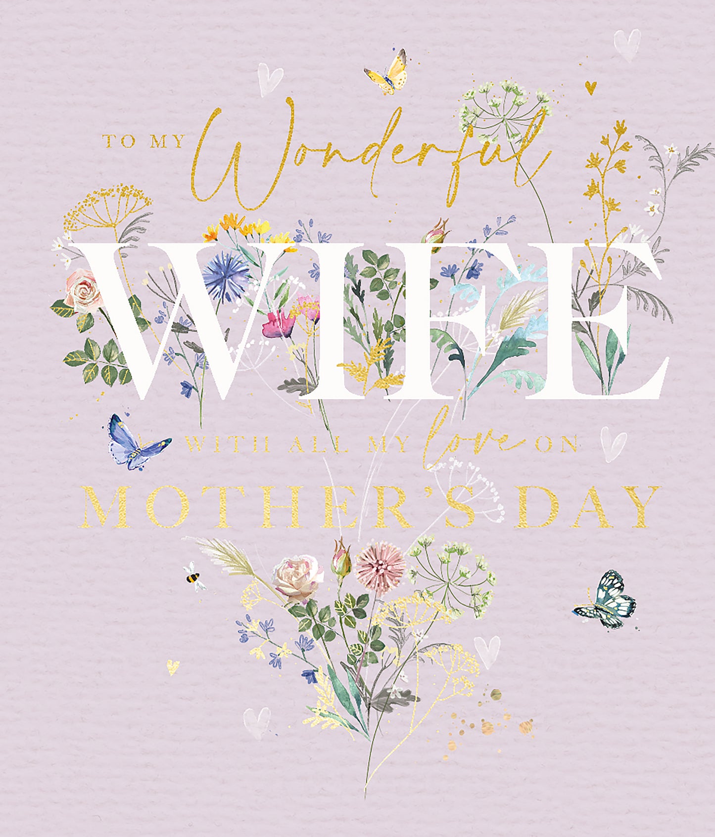 To My Wonderful Wife Mum's Wonderland Artistic Mother's Day Greeting Card