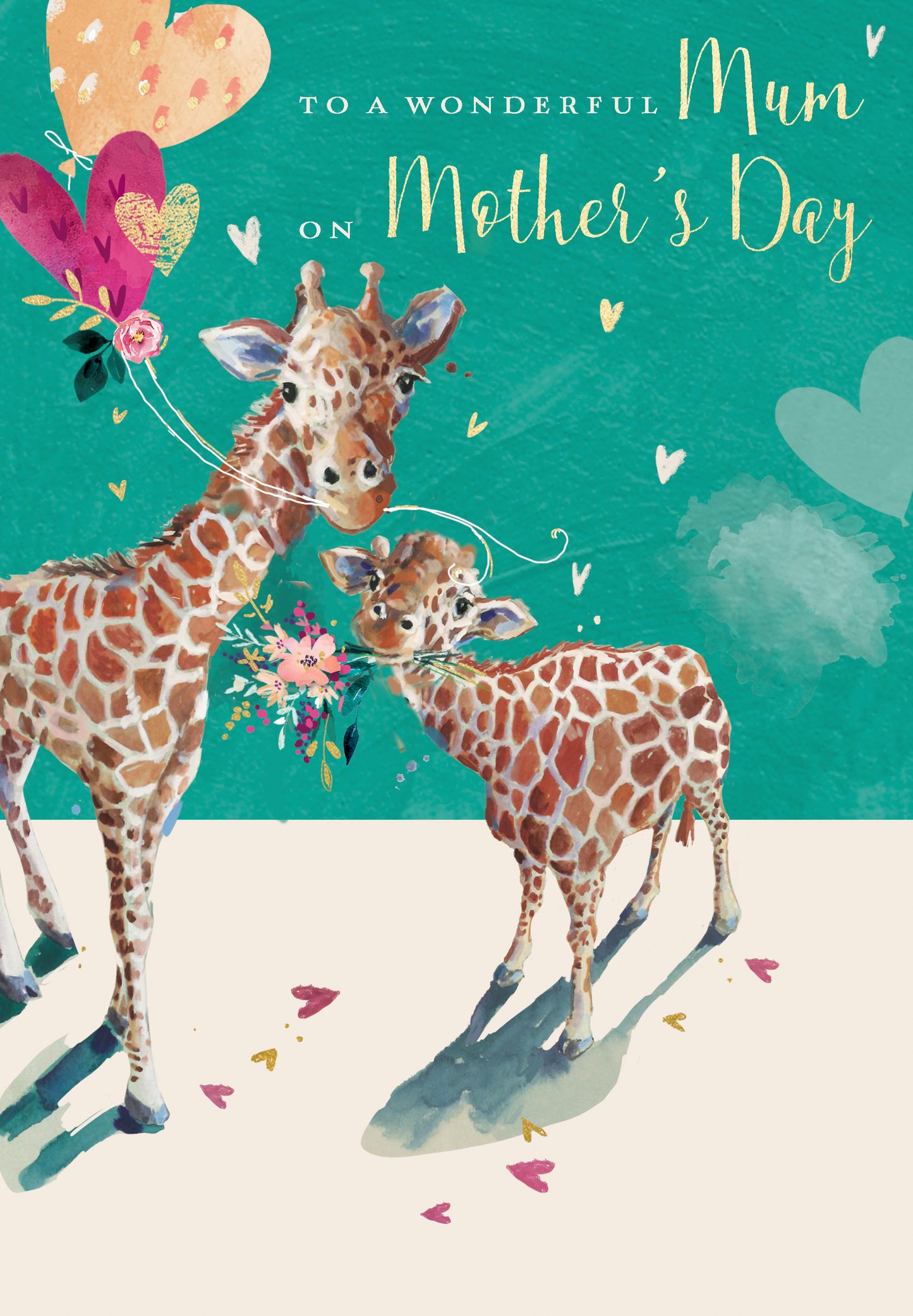 To A Wonderful Mum Giraffe-Tastic Love Hand-Finished Mother's Day Greeting Card