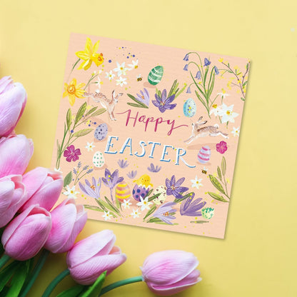 Pack Of 5 Happy Easter Bloomtastic Fun Pack Of Easter Greeting Cards
