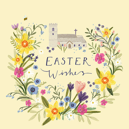 Pack Of 5 Religious Easter Wishes Flowerful Faith Pack Of Easter Greeting Cards