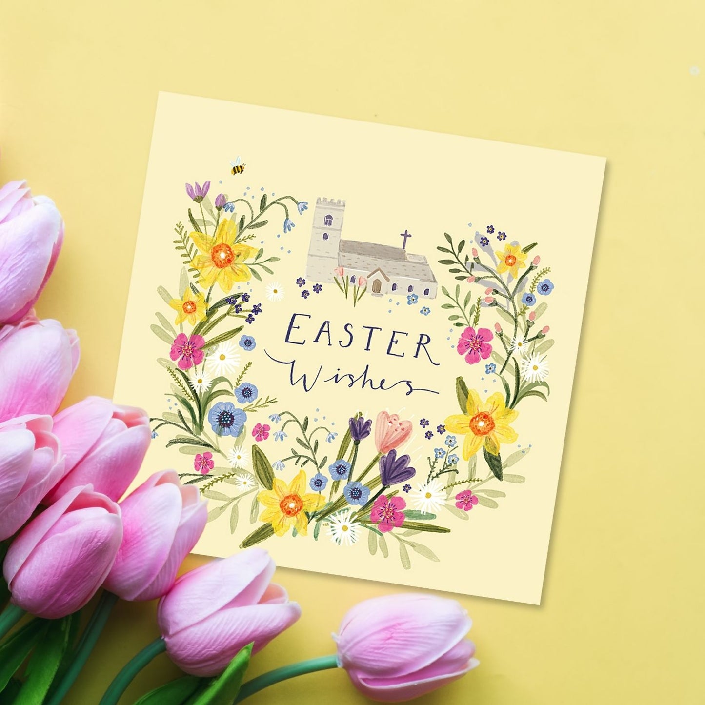 Pack Of 5 Religious Easter Wishes Flowerful Faith Pack Of Easter Greeting Cards