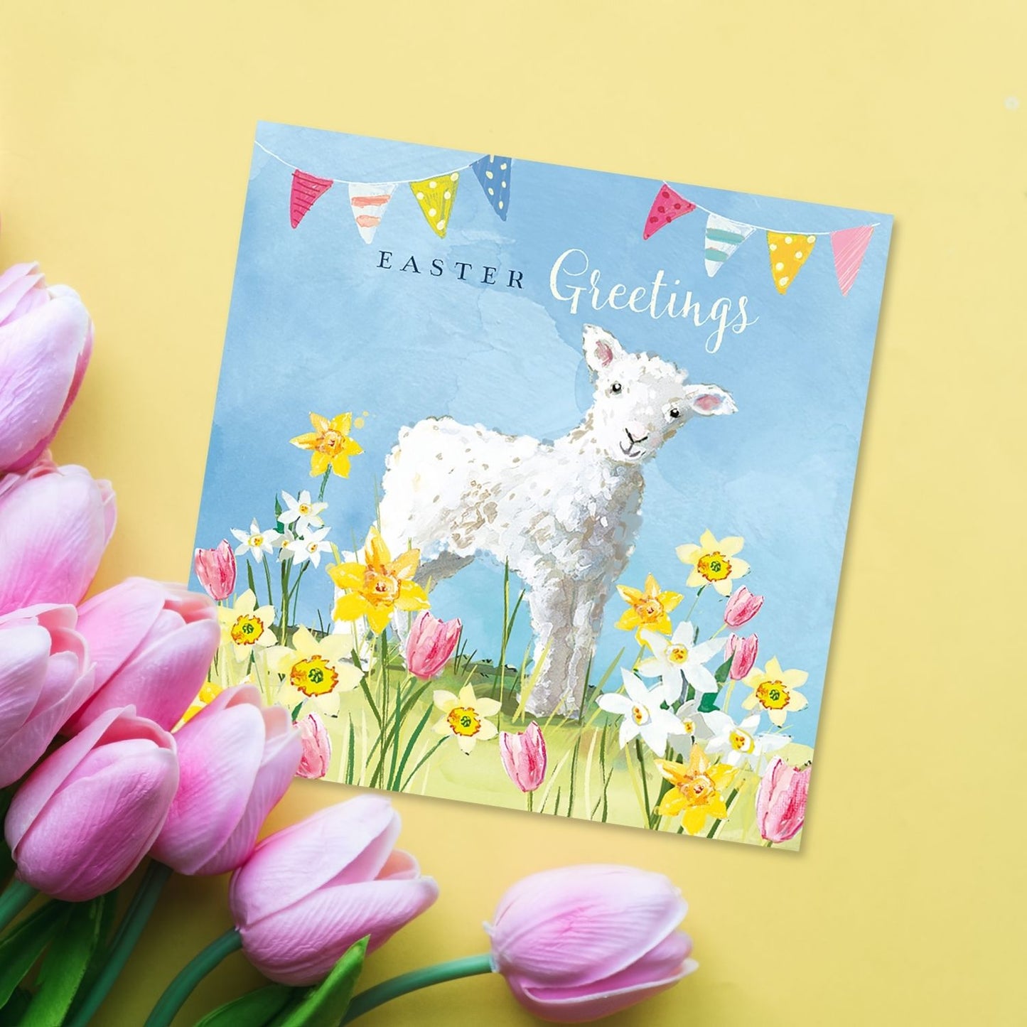 Pack Of 5 Easter Greetings Ewe-Nique Cuteness Pack Of Easter Greeting Cards