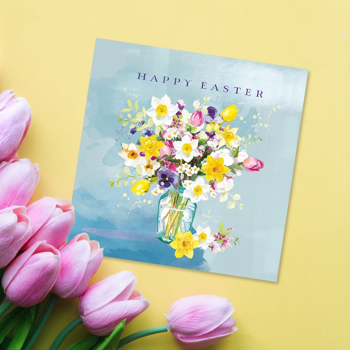 Pack Of 5 Happy Easter Bloom-tastic Pack Of Easter Greeting Cards